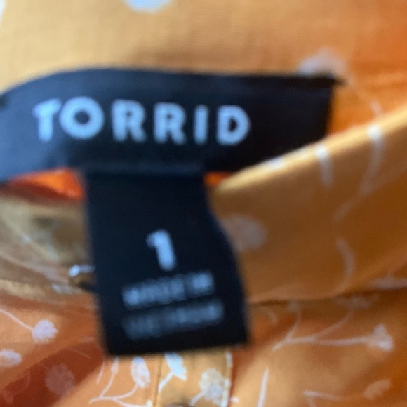 Torrid Mustard Floral Button-Down Skirt 1X - Picture 3 of 6